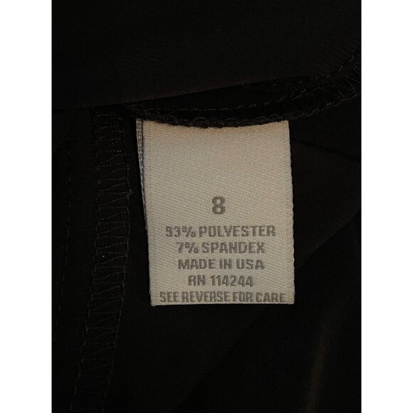 Eliza J Black Midi Dress 3/4 Sleeve Boatneck Slim Fit Size Medium Versatile - Picture 6 of 9